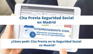 Cita Previa Seguridad Social en Madrid, información para Solicitar Cita en la Seguridad Social de Madrid para prestaciones, pensiones y otras gestiones o trámites.