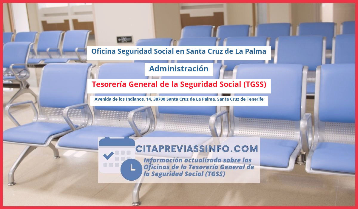 Oficina de la Seguridad Social: Administración de la Tesorería General de la Seguridad Social (TGSS) en Avenida de los Indianos, 14, 38700 Santa Cruz de La Palma, Santa Cruz de Tenerife