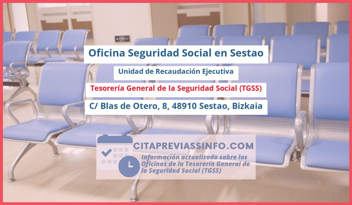 Oficina de la Seguridad Social: Unidad de Recaudación Ejecutiva de la Tesorería General de la Seguridad Social (TGSS) en C/ Blas de Otero, 8, 48910 Sestao, Bizkaia