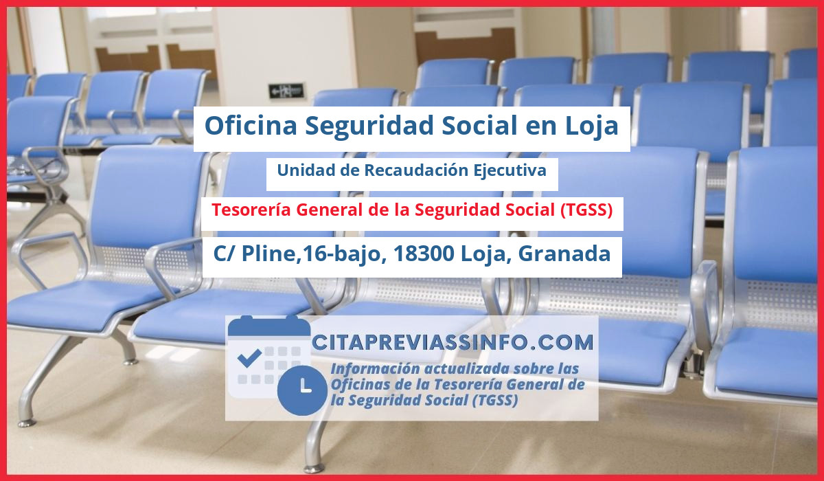 Oficina de la Seguridad Social: Unidad de Recaudación Ejecutiva de la Tesorería General de la Seguridad Social (TGSS) en C/ Pline,16-bajo, 18300 Loja, Granada